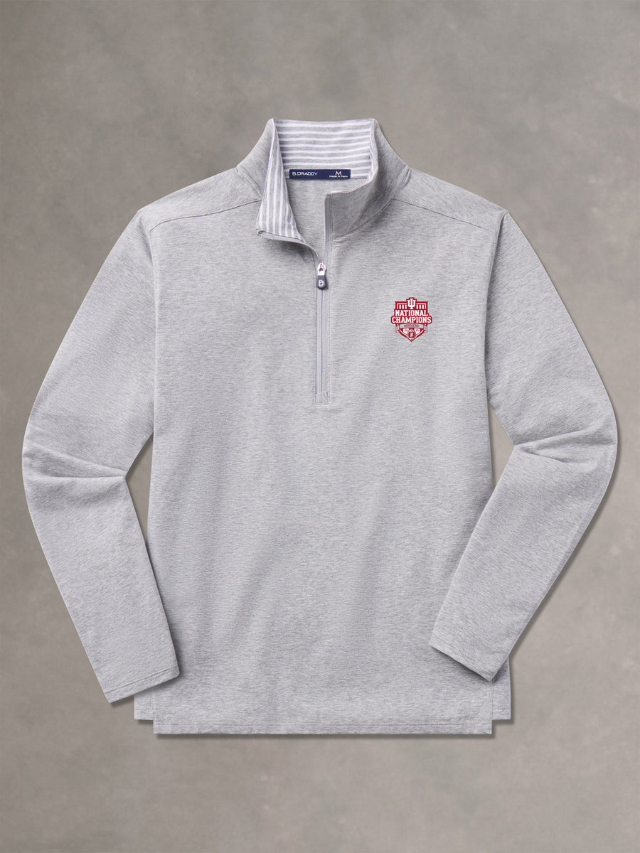 JACK 1/4 ZIP | INDIANA CHAMPIONS | GREY HEATHER - B.Draddy