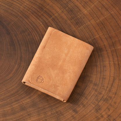 B.Draddy BROWN / ALL TRI-FOLD WALLET