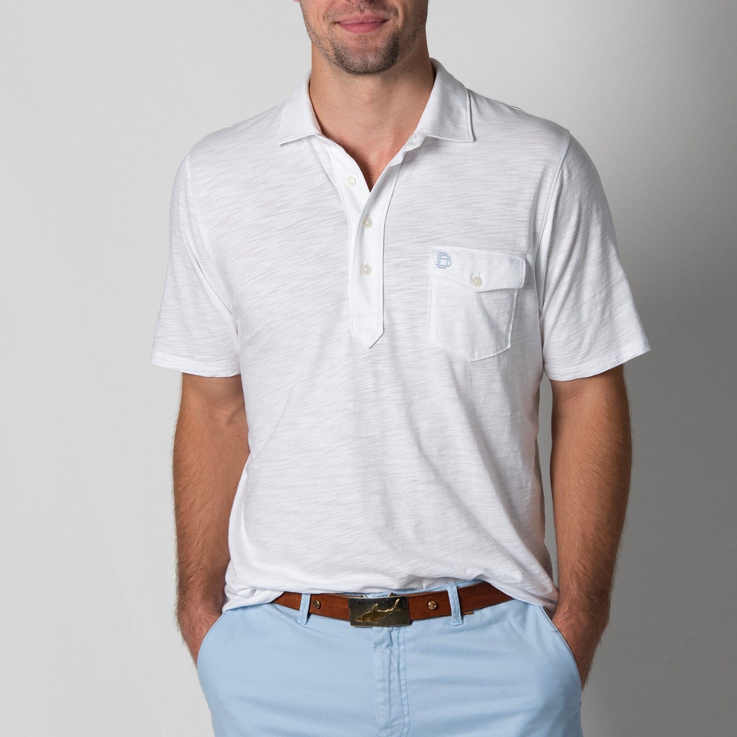 B.Draddy WHITE / SML GRAHAM POLO