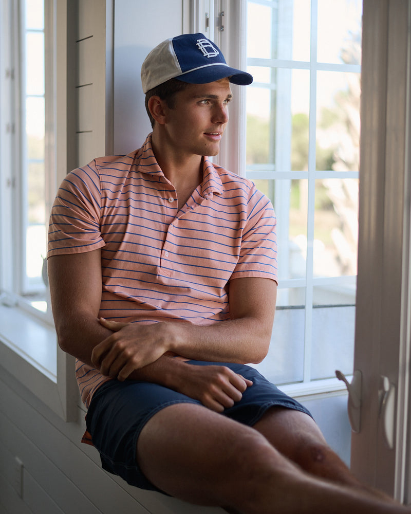 Sheperd Striped Pima Cotton Polo