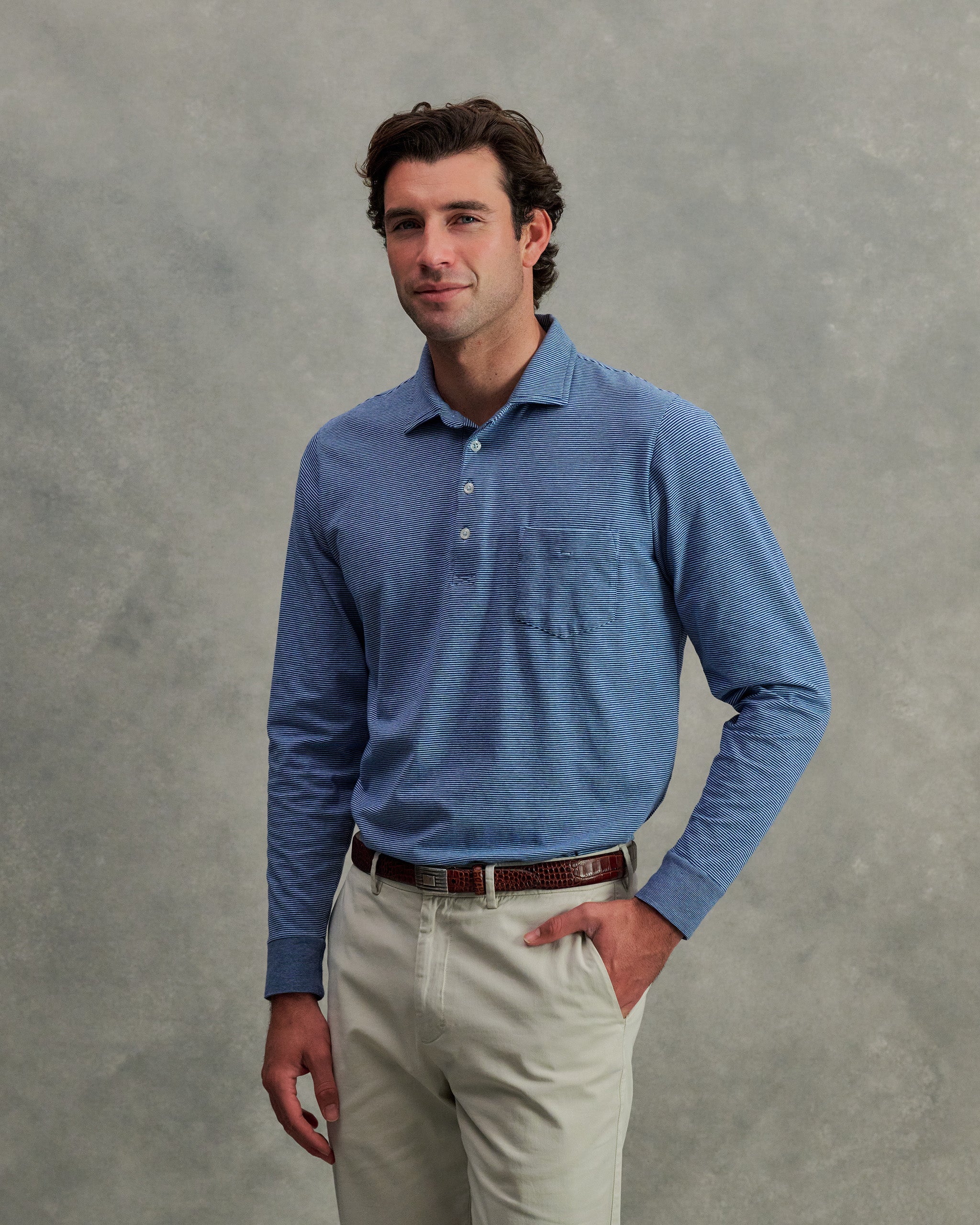 JACK LONG-SLEEVE POLO – B.Draddy
