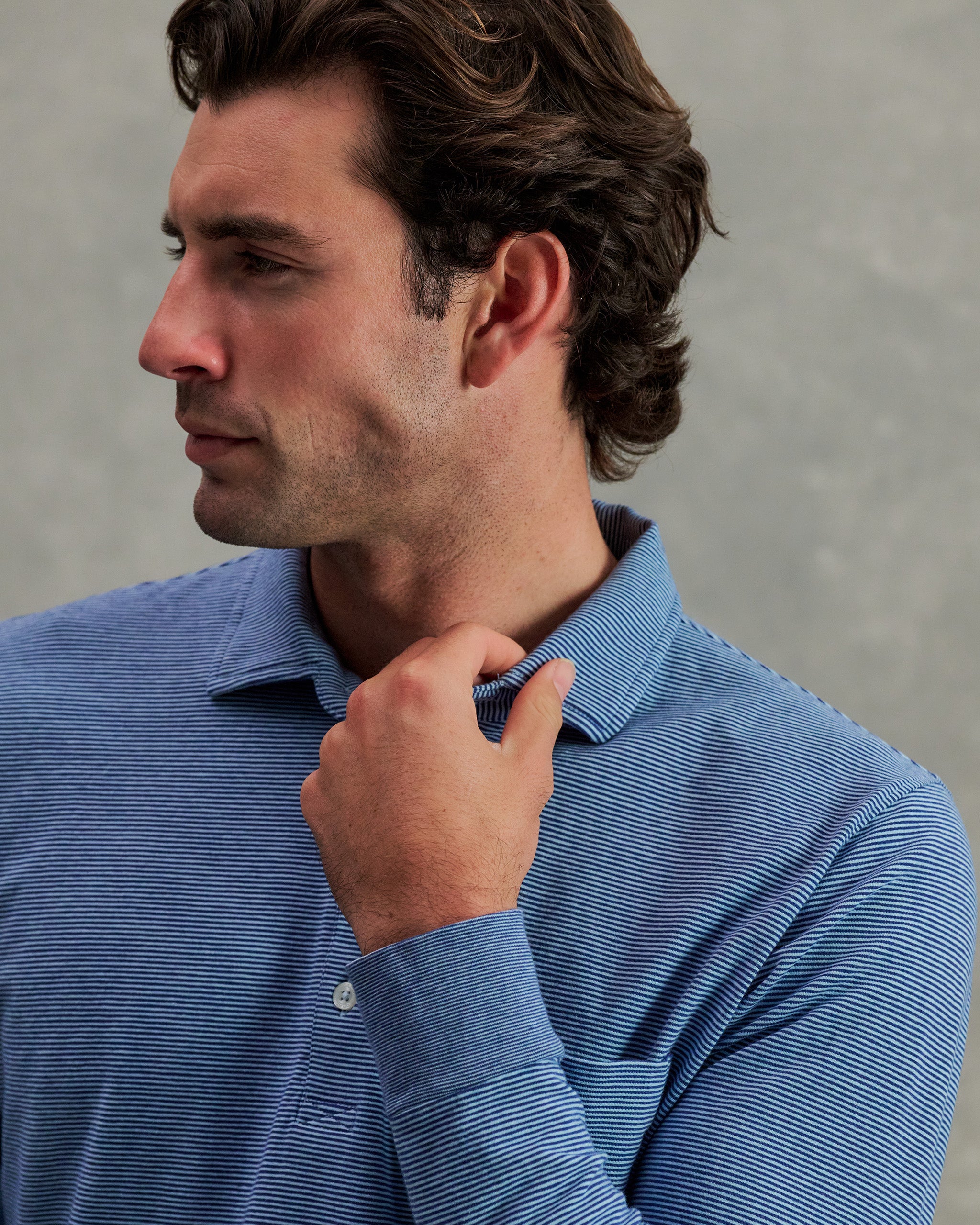 JACK LONG-SLEEVE POLO – B.Draddy