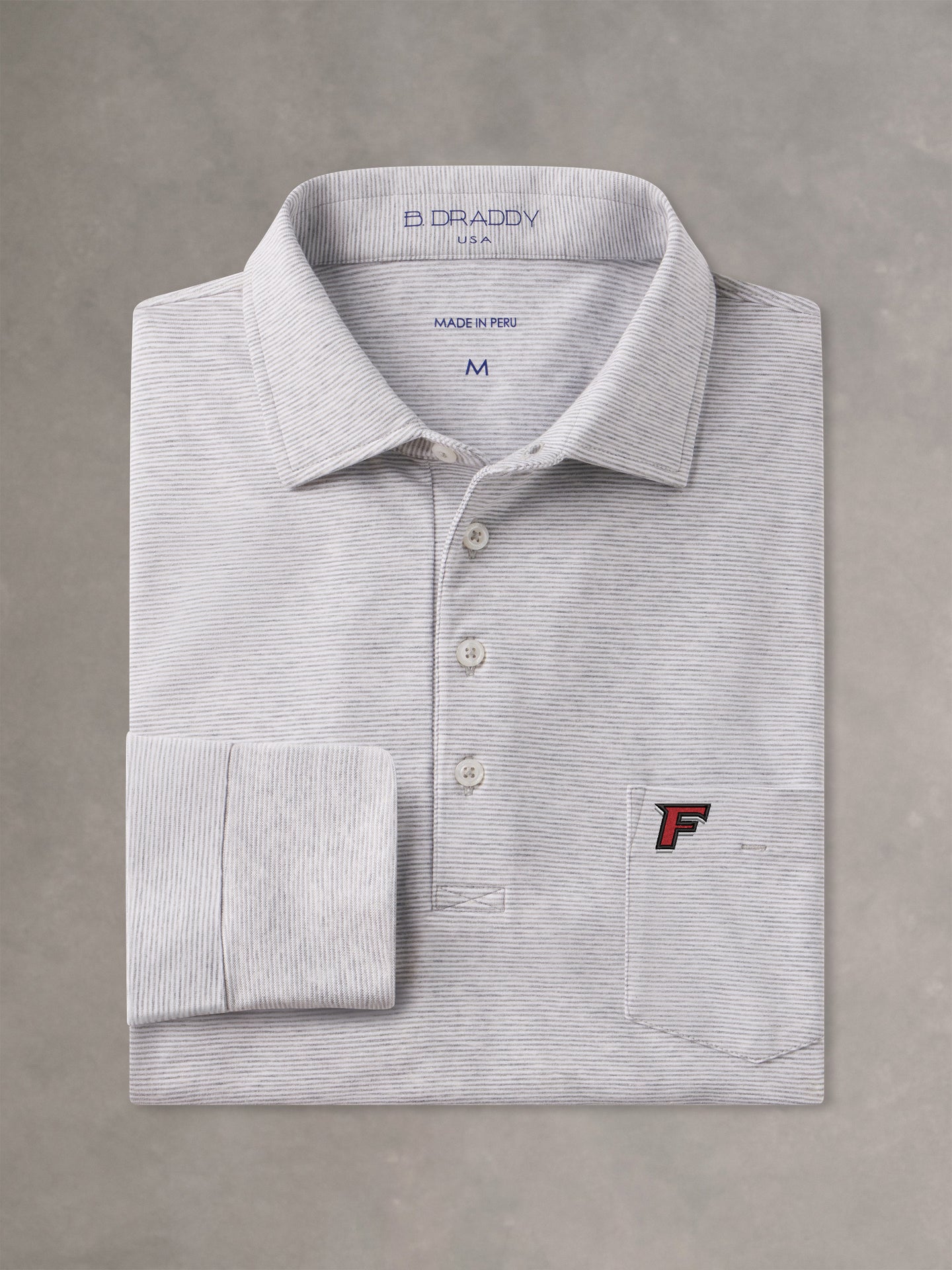 GREY HEATHER VIN STRIPE