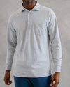 GREY HEATHER VIN STRIPE