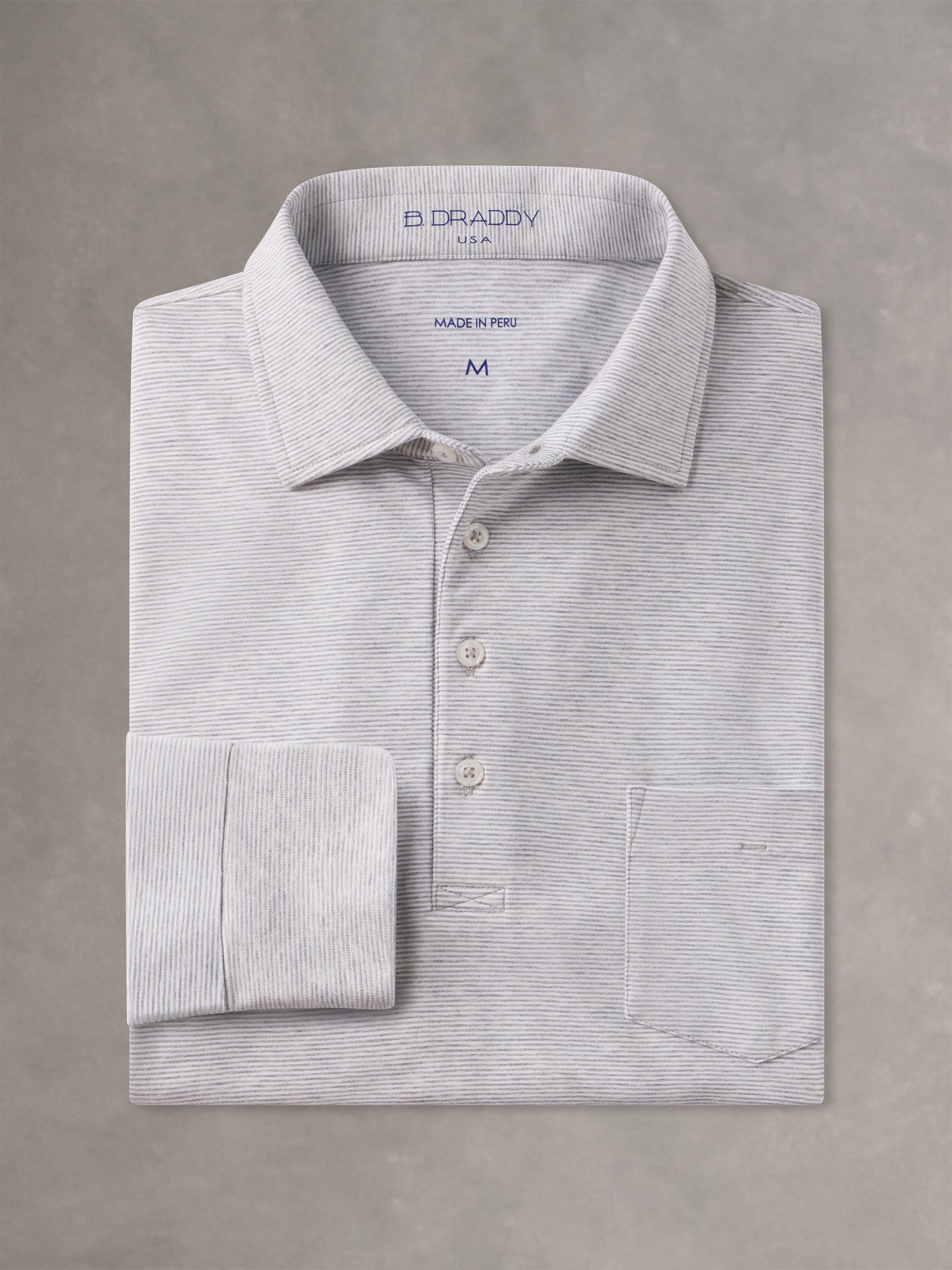 GREY HEATHER VIN STRIPE
