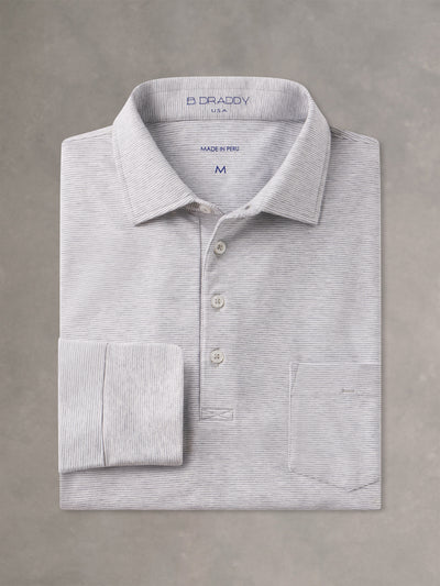 GREY HEATHER VIN STRIPE