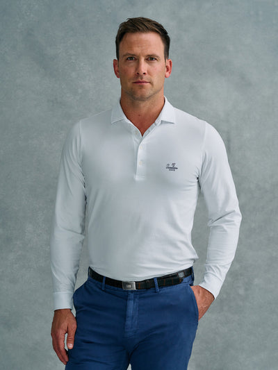 Jack Long-Sleeve  Cotton Polo | Sweetens 9