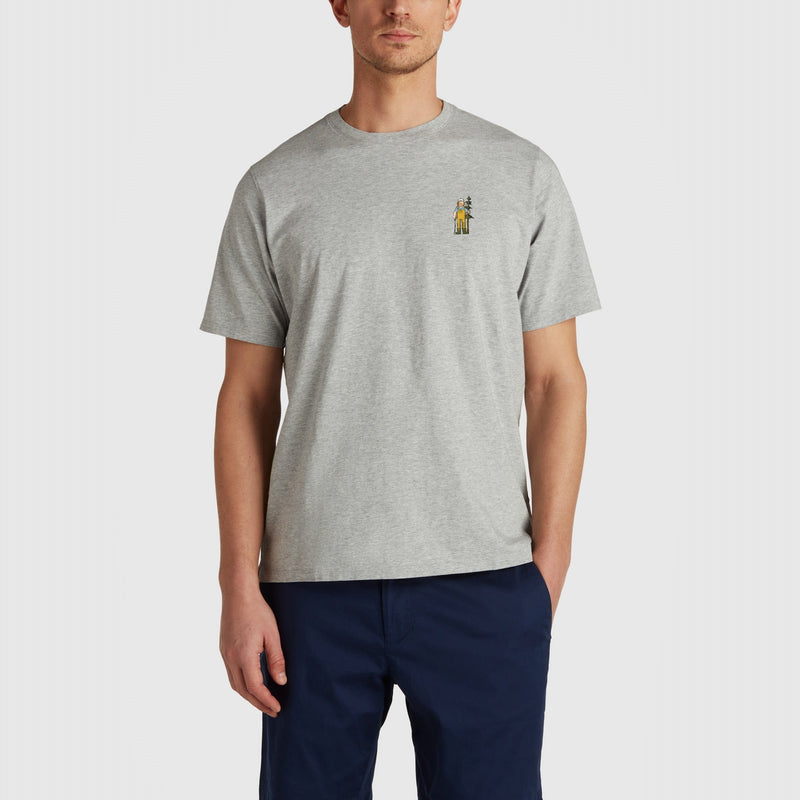 B.Draddy GREY HEATHER / SML LUMBERZAC DEWEY SHORT SLEEVE TEE