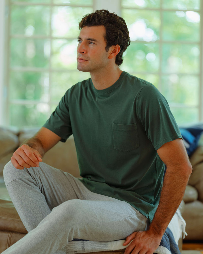 Dewey Short-Sleeve  Cotton Pocket Tee