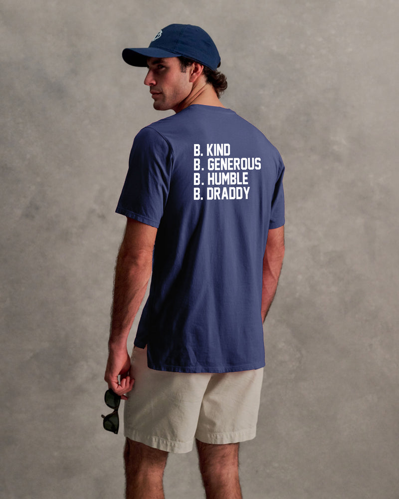 DEWEY SHORT-SLEEVE POCKET TEE | B.KIND SLOGAN