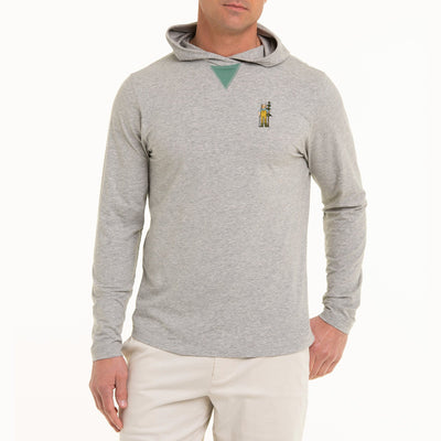B.Draddy GREY HEATHER/TREE FARM / SML LUMBERZAC WILLIE HOODIE