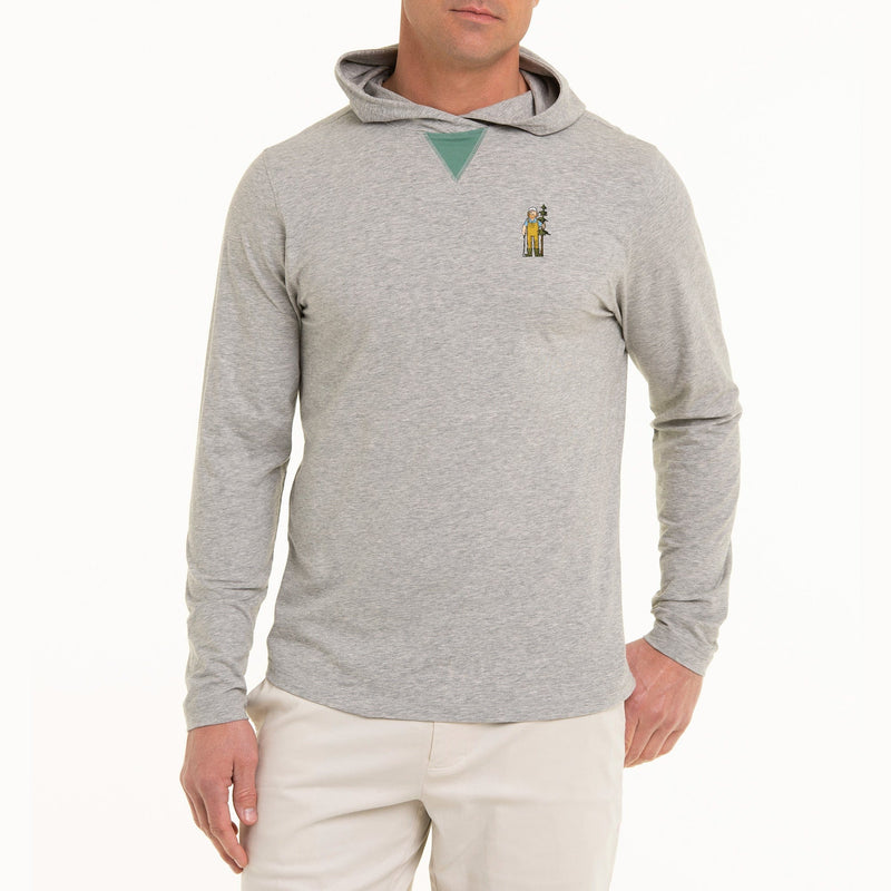 B.Draddy GREY HEATHER/TREE FARM / SML LUMBERZAC WILLIE HOODIE