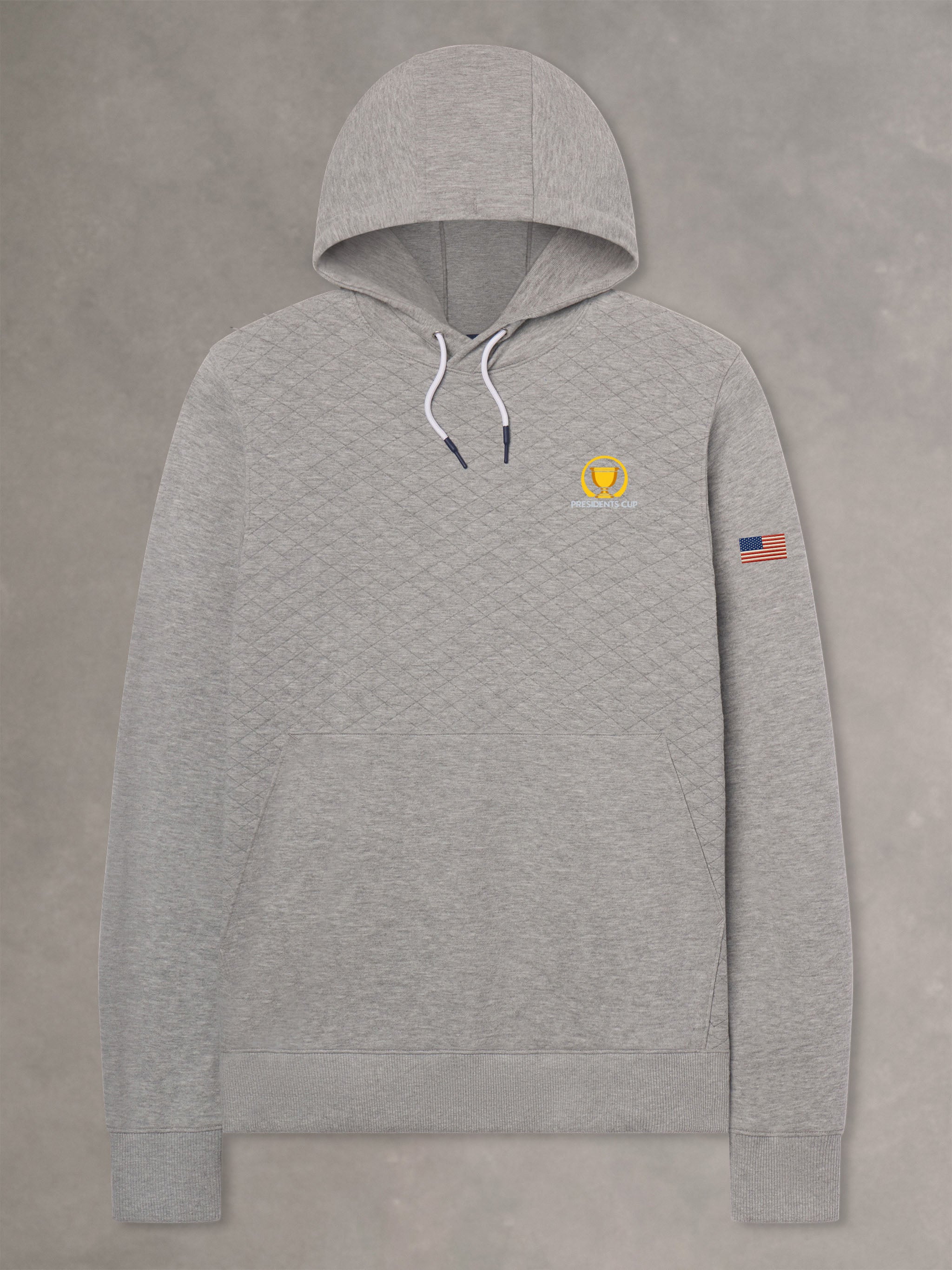ANDY QUILTED HOODIE | U.S. TEAM | GREY HEATHER