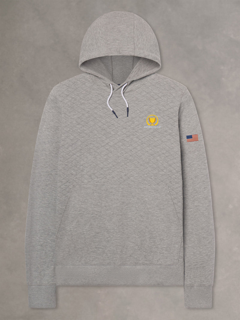 ANDY QUILTED HOODIE | U.S. TEAM | GREY HEATHER