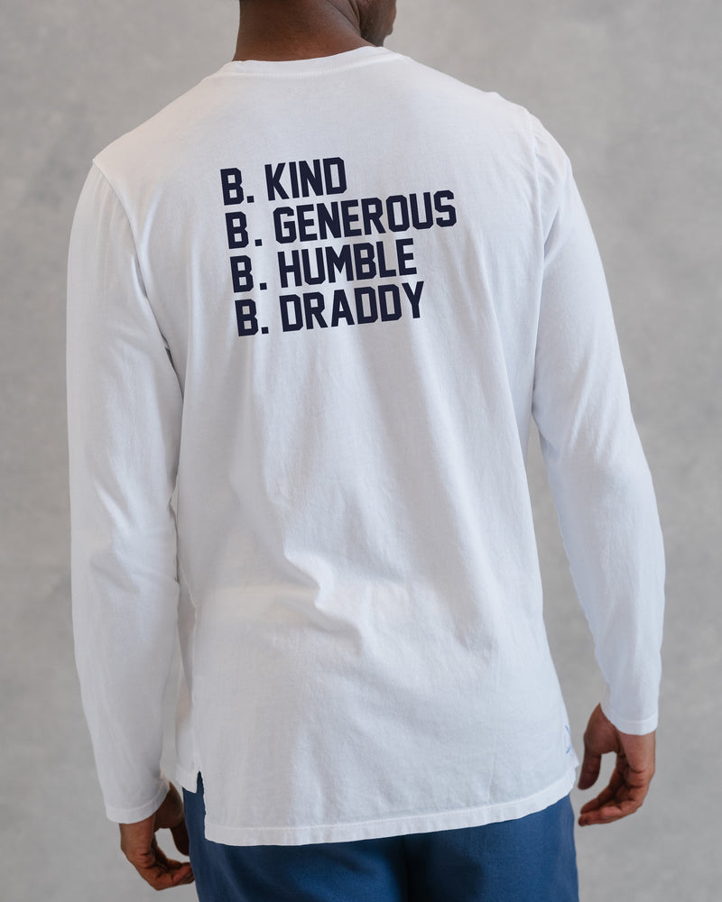 DEWEY LONG SLEEVE TEE | B.KIND SLOGAN