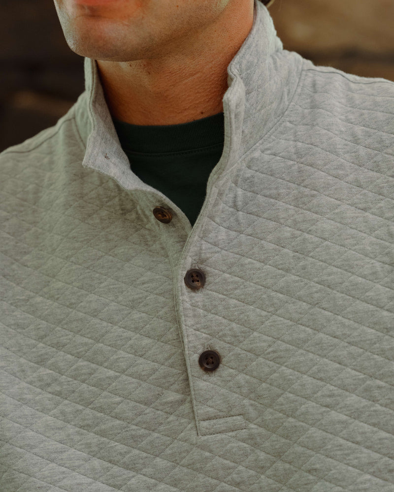 Hanse Quilted  Cotton Mockneck