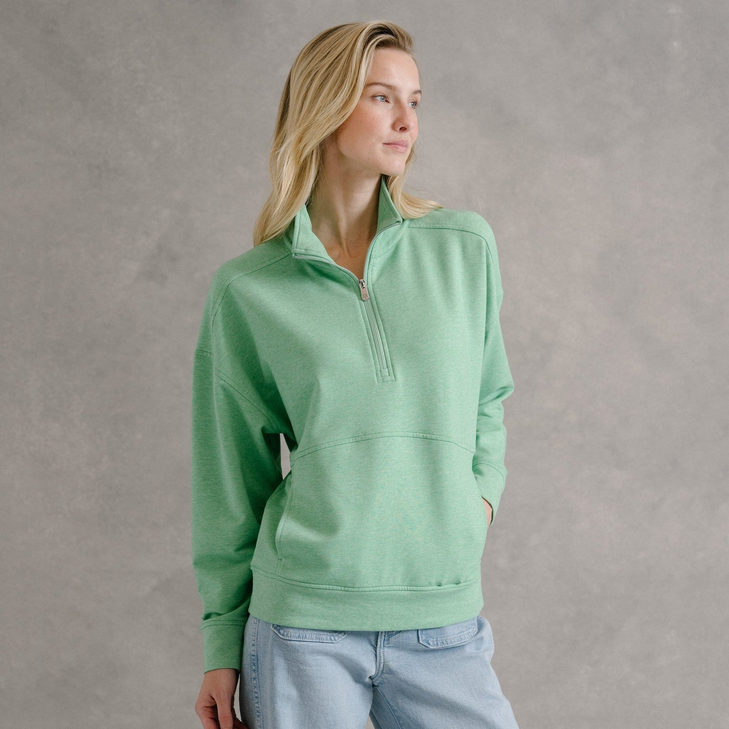 B.Draddy CLUBBY HEATHER / XS SIOBHAN SWEATSHIRT