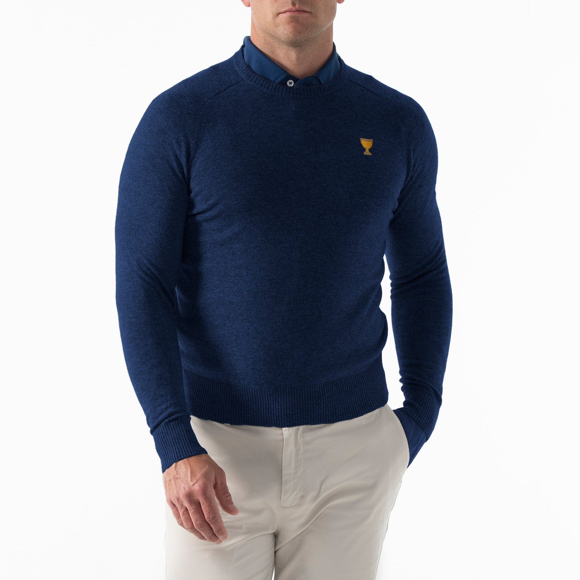 B.Draddy Clothing NAVY / SML 2024 OFFICIAL PRESIDENTS CUP | U.S. TEAM | 007 CASHMERE CREWNECK