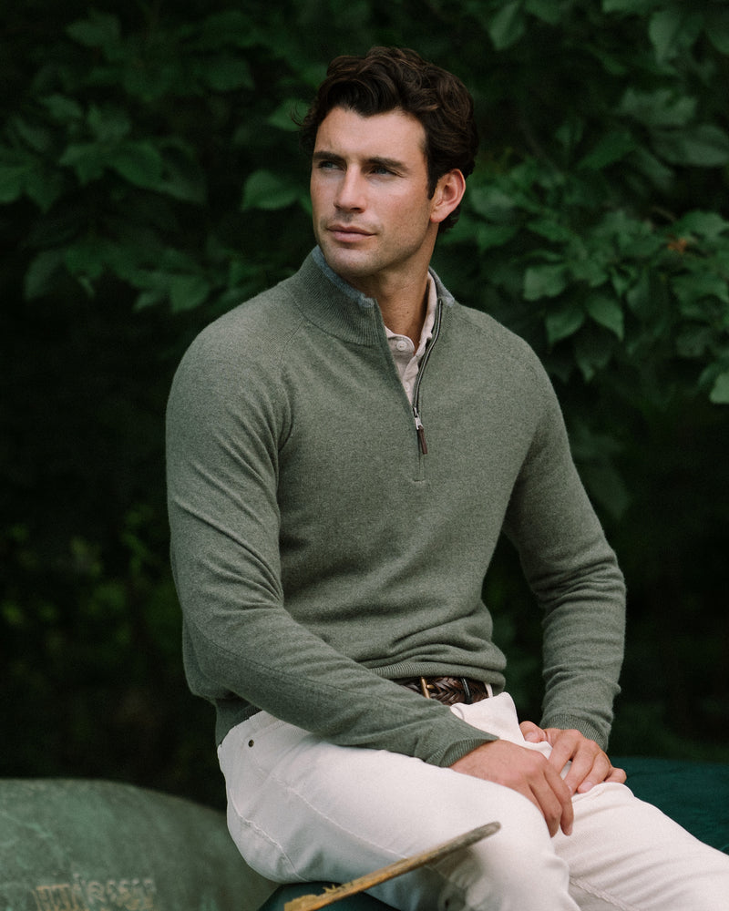 Elliott Scottish Cashmere Quarter Zip