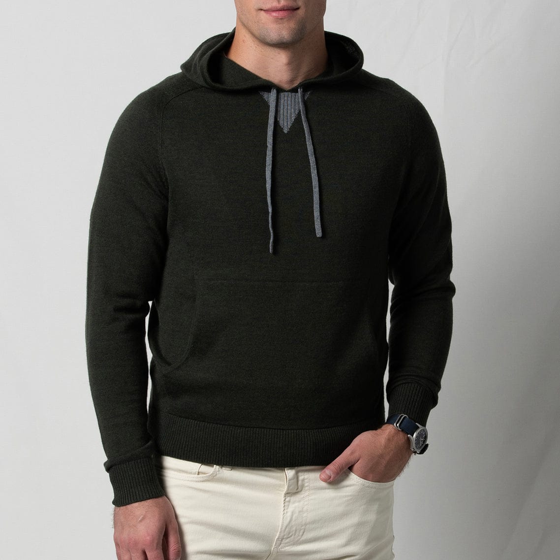 Finn Merino Hoodie Sweater – Men's Merino Wool Golf Hoodie | B