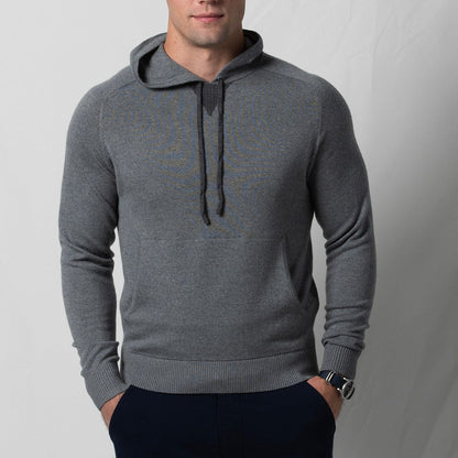 B.Draddy GREY HEATHER / XS FINN MERINO HOODIE