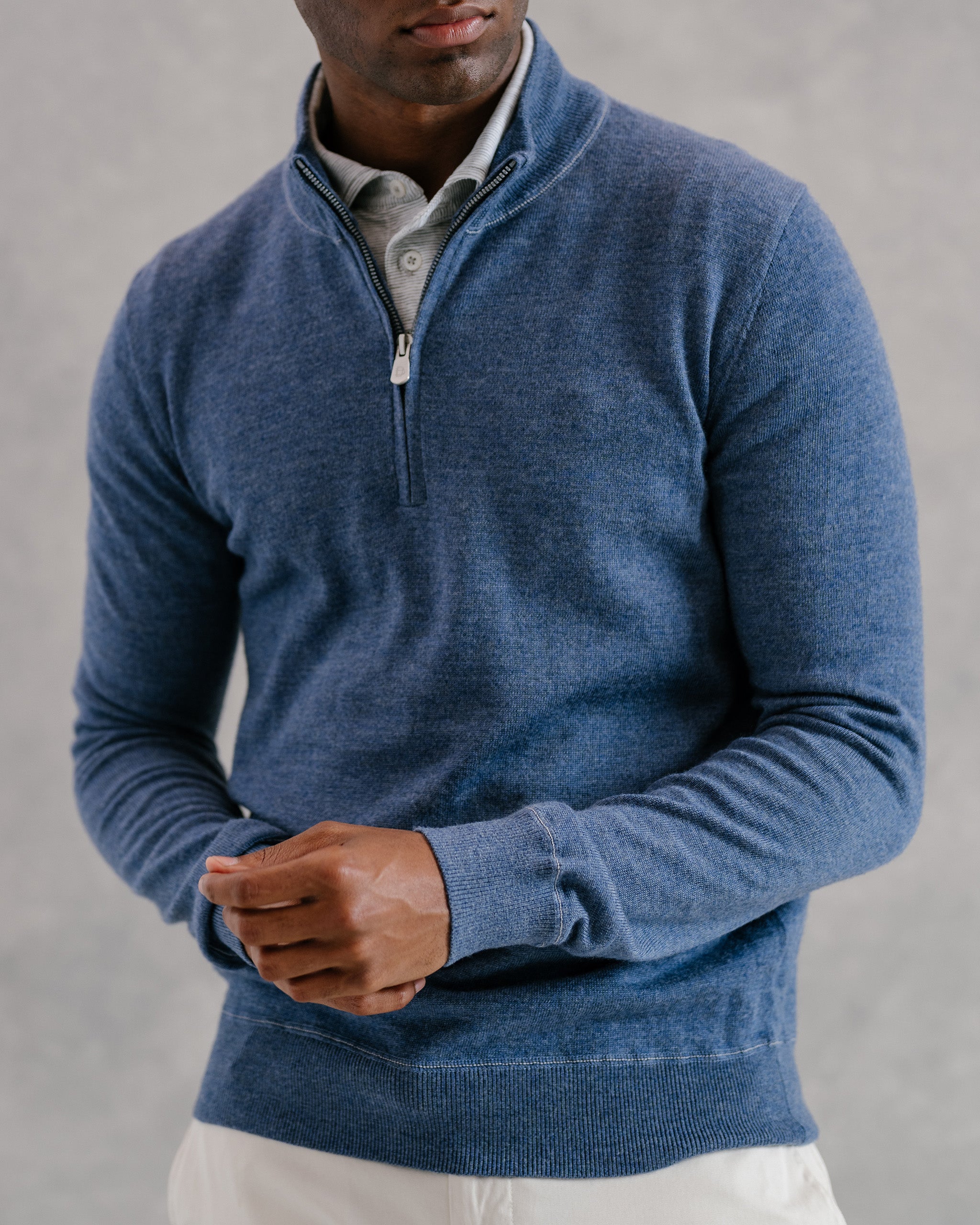 bryceland's ニットポロ　ネイビー 38 Cotton Short Sleeve 'Skipper' Polo | Bryceland's Tokyo