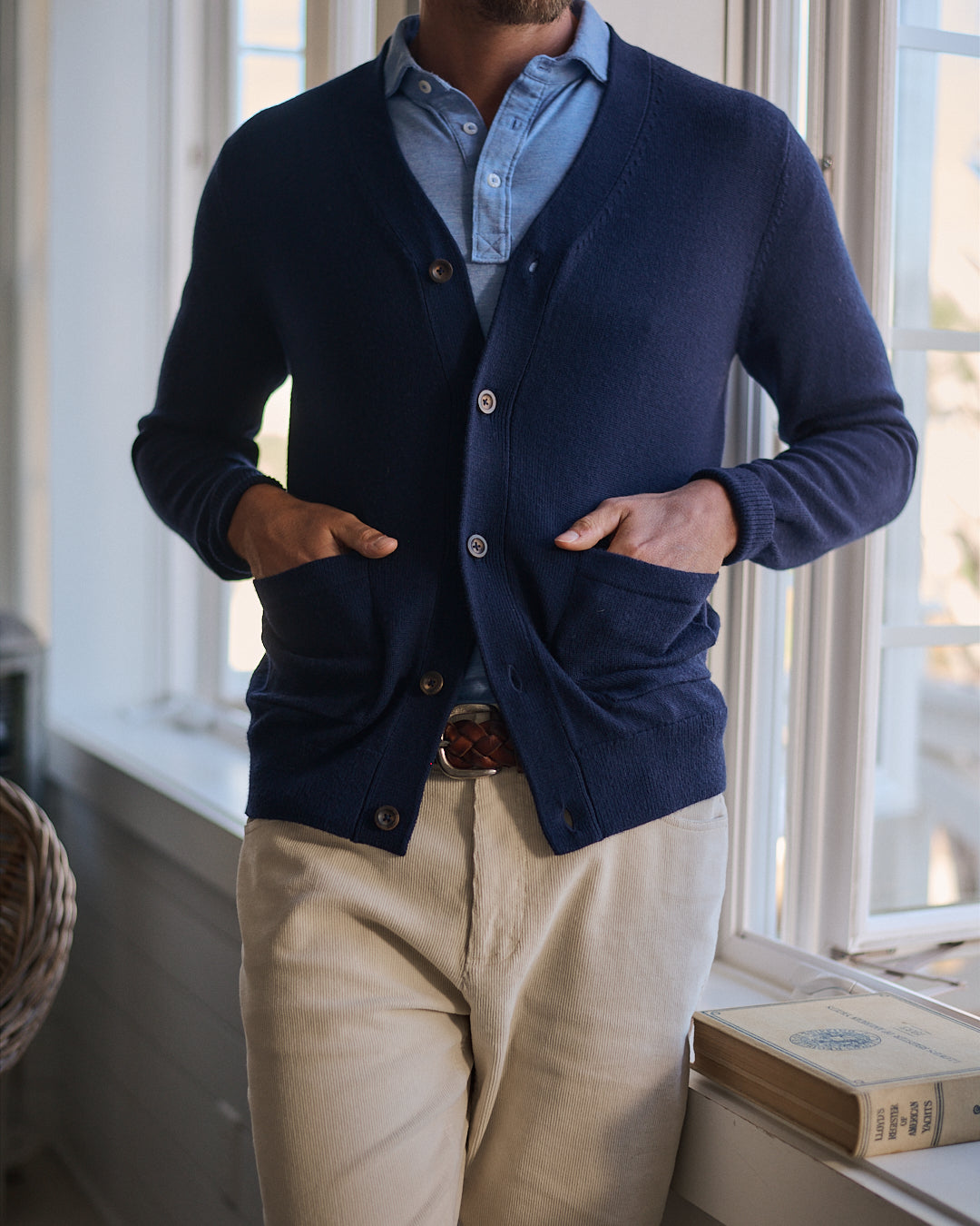 Fred Baruffa Merino V-Neck Cardigan