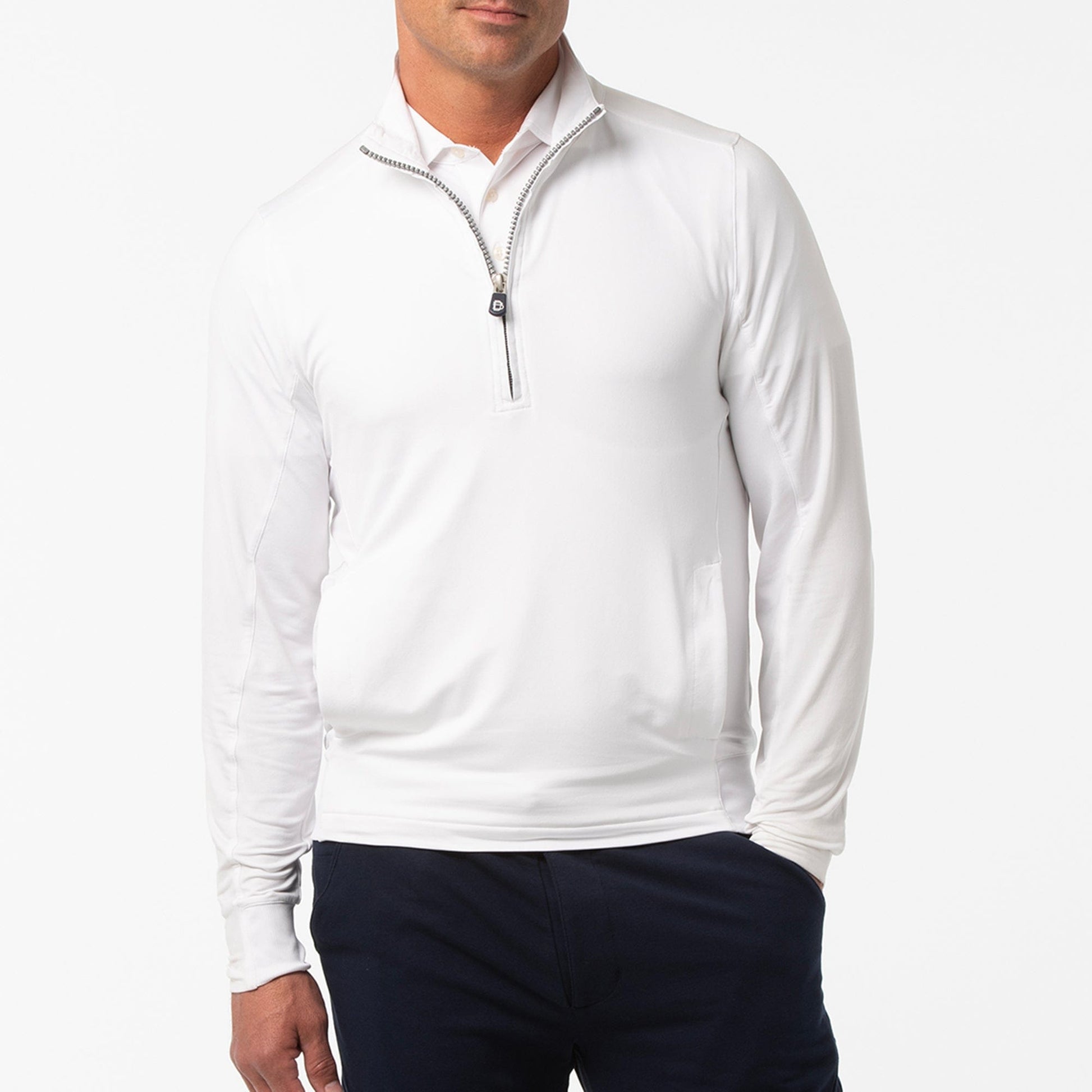 B.Draddy WHITE / SML DRADDY SPORT BLAIR HALF ZIP - SALE