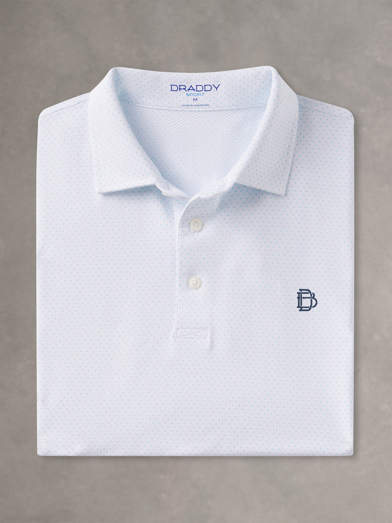 CAPTAIN COOL POLO | BD ICON | WHITE/BISCAYNE