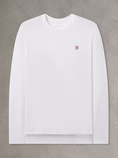DEWEY LONG SLEEVE TEE | BD HOLIDAY | WHITE