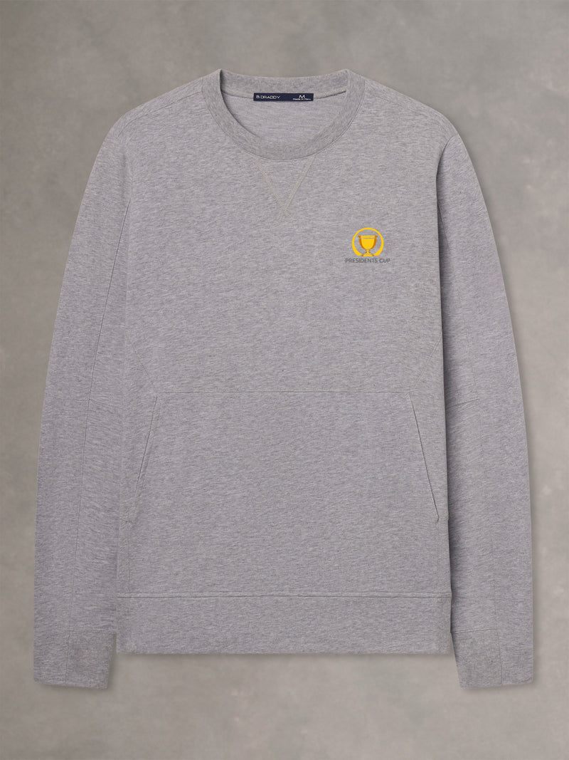RUSS CREWNECK | PRESIDENTS CUP ICON | GREY HEATHER