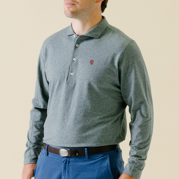Indiana | Quinlivan Polo | Collegiate | Charcoal Heather