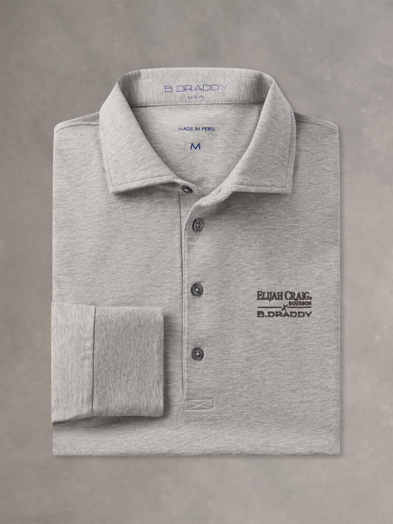 QUINLIVAN POLO | ELIJAH CRAIG | GREY HEATHER