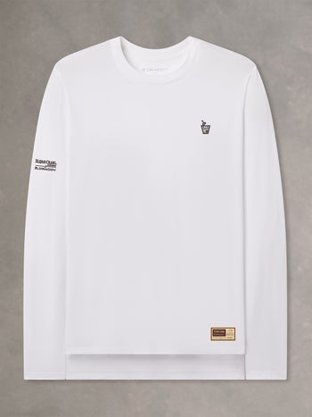DEWEY LONG SLEEVE TEE | ELIJAH CRAIG | WHITE