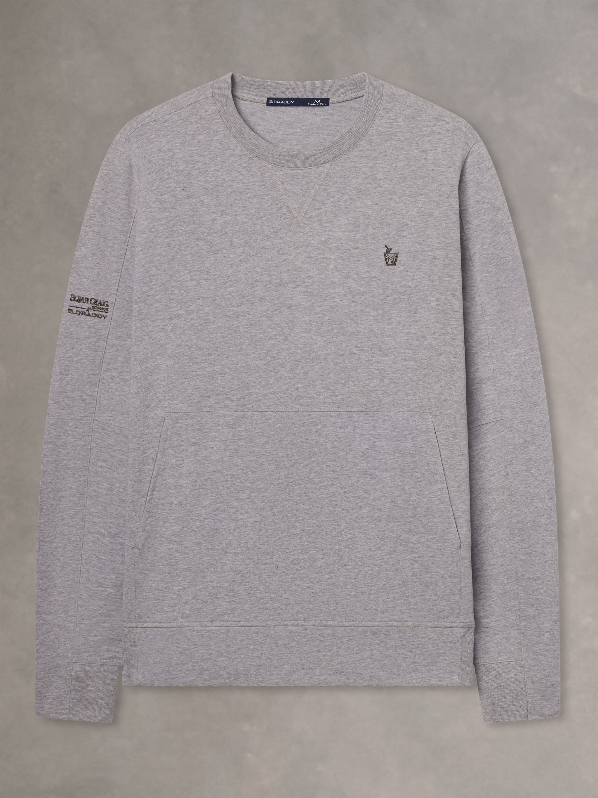 RUSS CREWNECK | ELIJAH CRAIG | GREY HEATHER