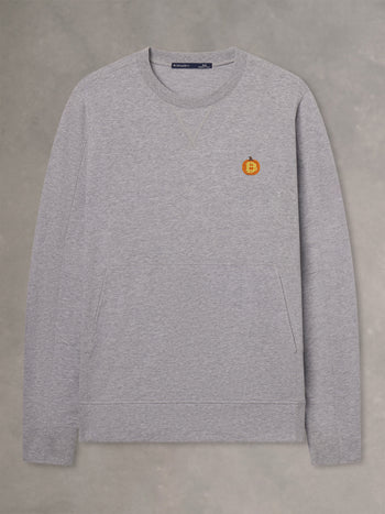 RUSS CREWNECK | PUMPKIN | GREY HEATHER