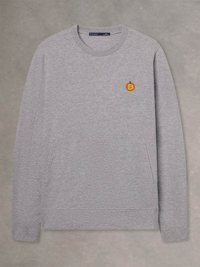 RUSS CREWNECK | PUMPKIN | GREY HEATHER