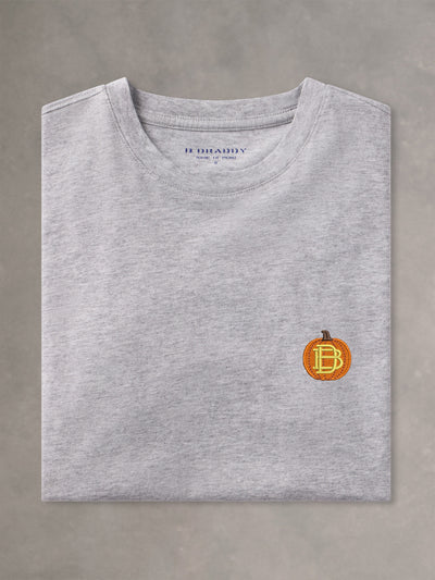 OWEN TEE | PUMPKIN | GREY HEATHER