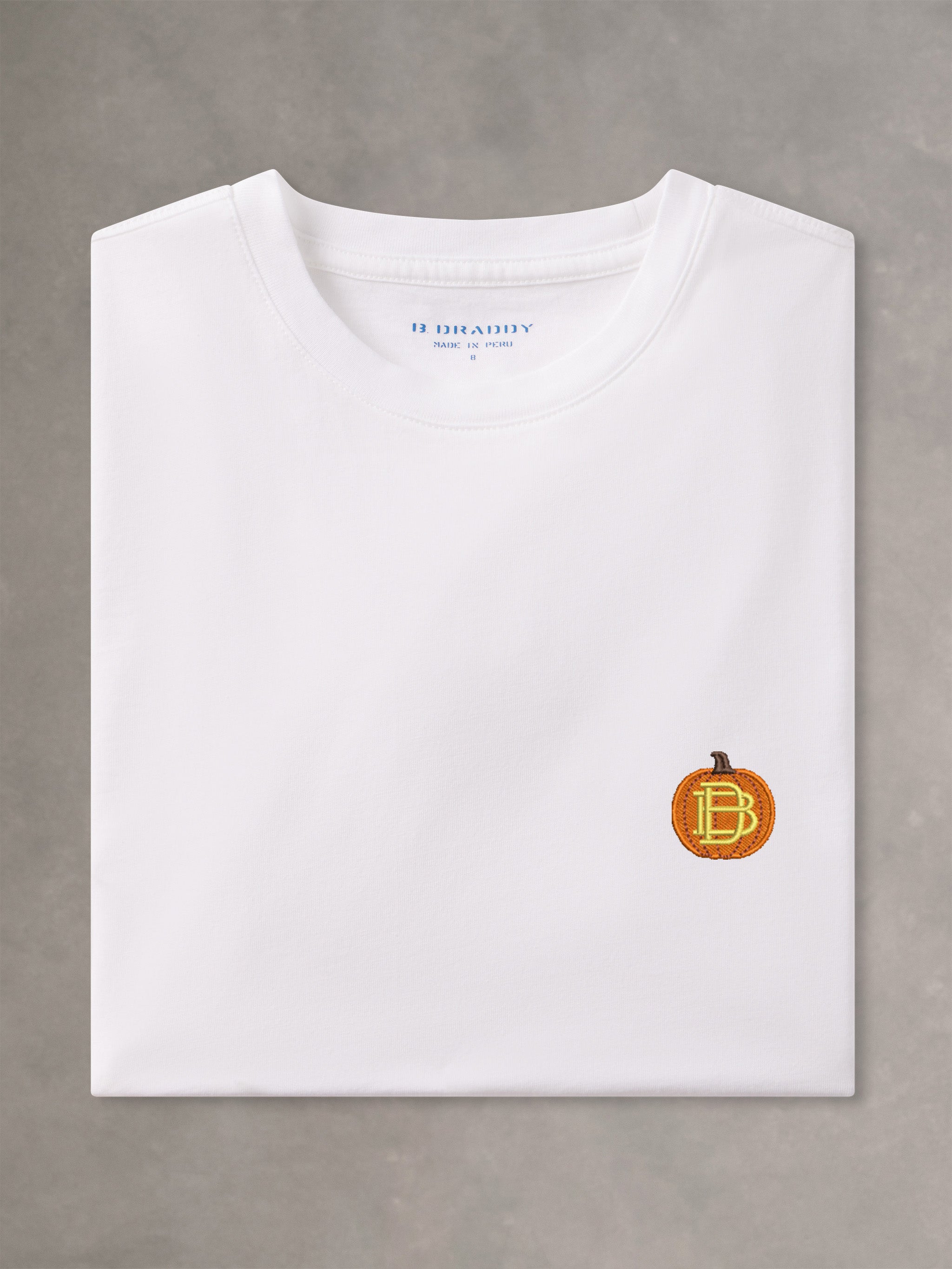 OWEN TEE | PUMPKIN | WHITE