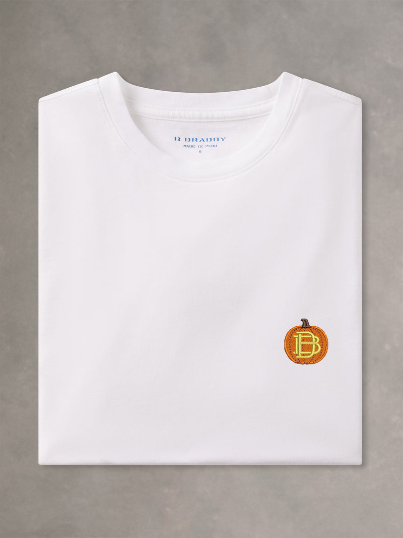 OWEN TEE | PUMPKIN | WHITE