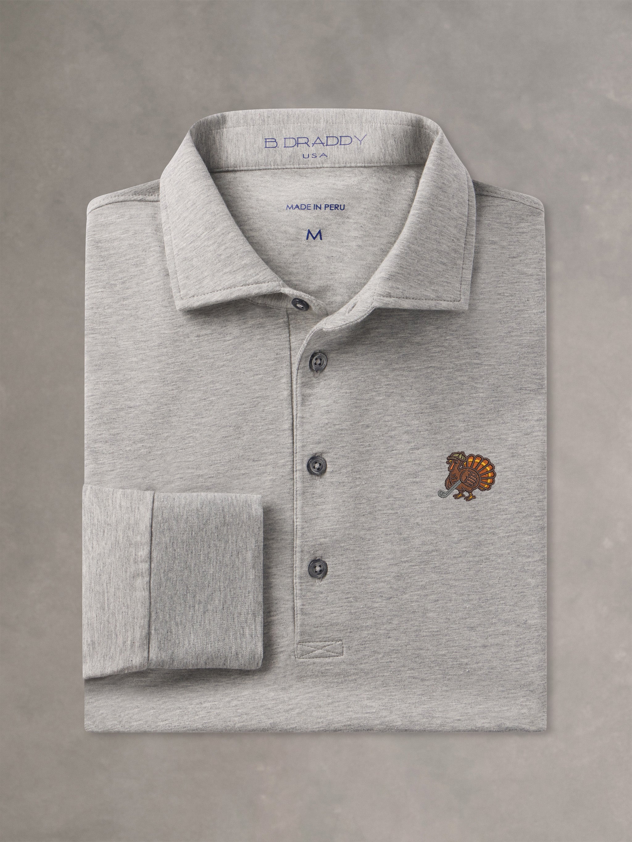 QUINLIVAN POLO | TURKEY | GREY HEATHER