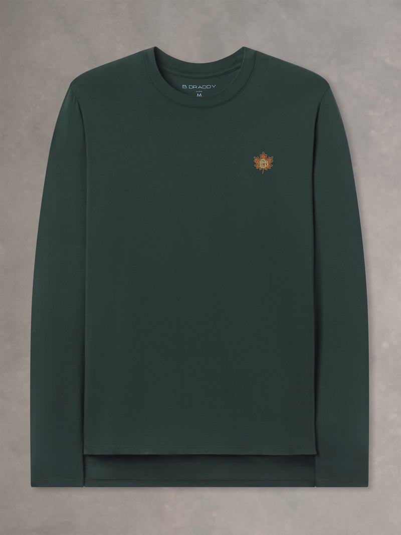 DEWEY LONG SLEEVE TEE | LEAF | ROLLING ROCK