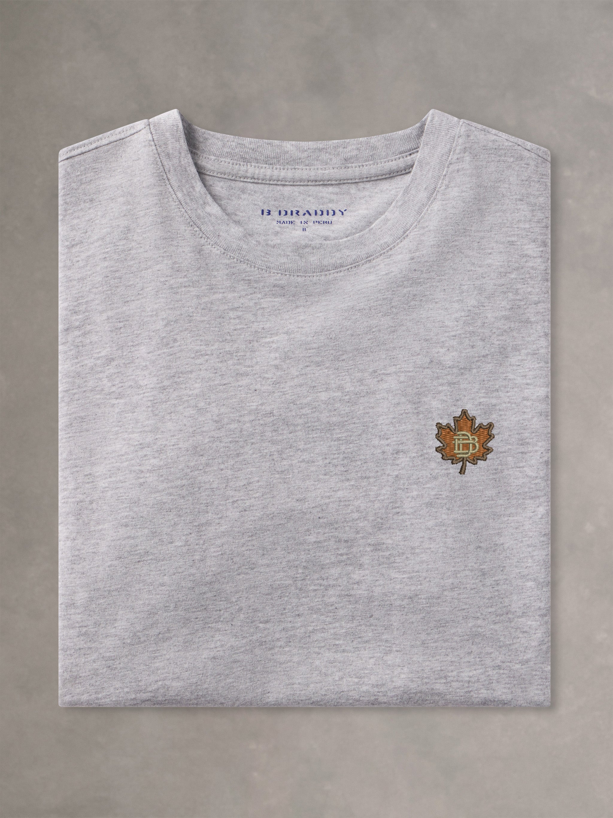 OWEN JUNIORS TEE | LEAF | GREY HEATHER