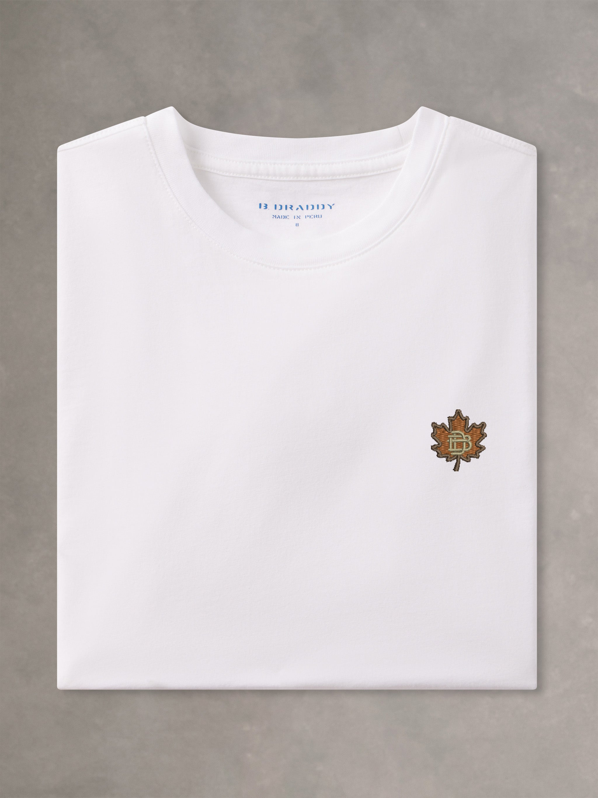 OWEN JUNIORS TEE | LEAF | WHITE