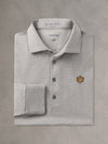 QUINLIVAN POLO | LEAF | GREY HEATHER