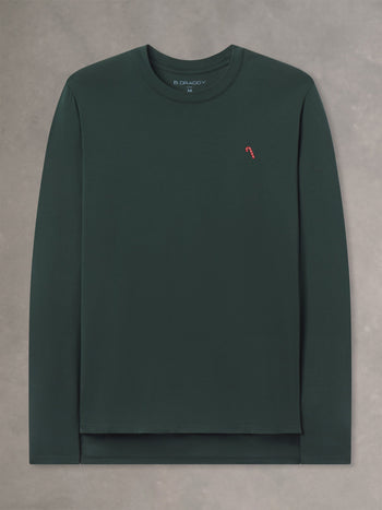 DEWEY LONG SLEEVE TEE | CANDY CANE | ROLLING ROCK