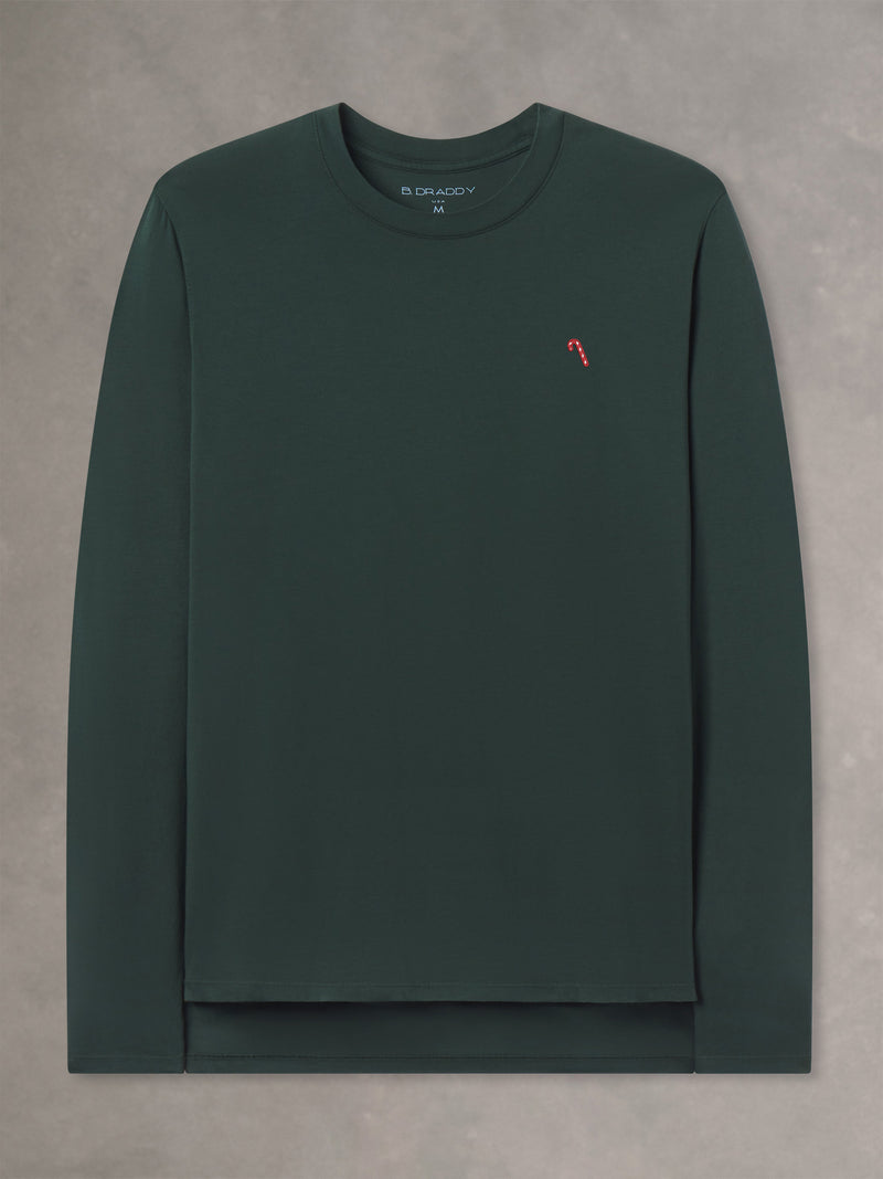 DEWEY LONG SLEEVE TEE | CANDY CANE | ROLLING ROCK