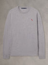 RUSS CREWNECK | CANDY CANE | GREY HEATHER