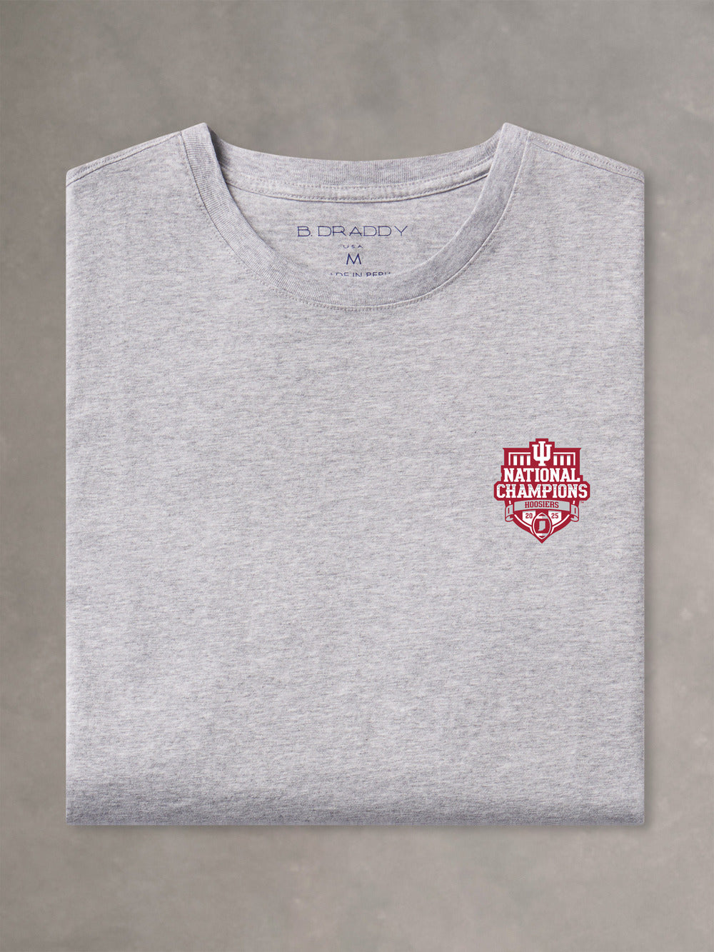 DEWEY TEE | INDIANA CHAMPIONS | GREY HEATHER - B.Draddy