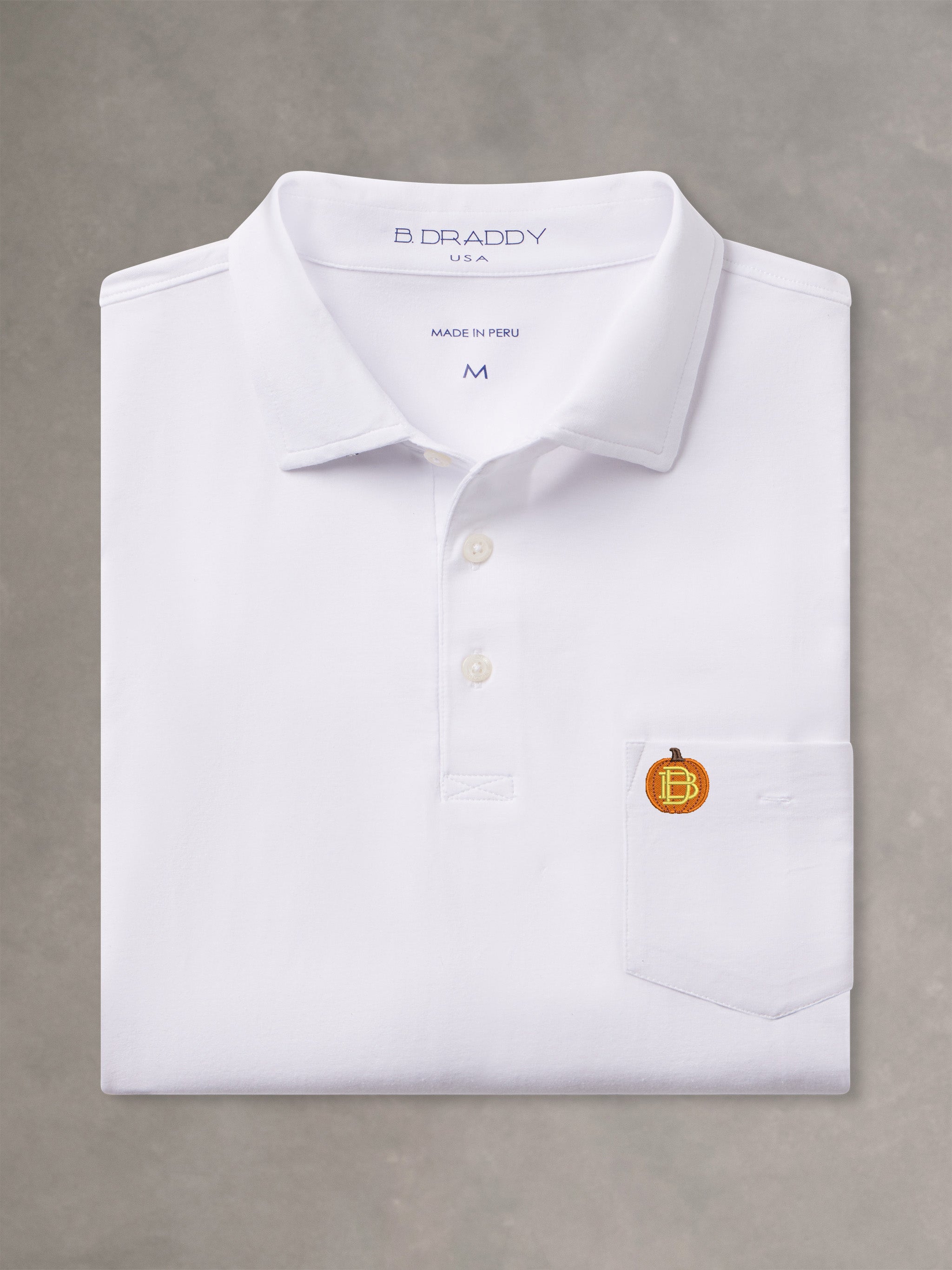 LIAM POLO | PUMPKIN | WHITE